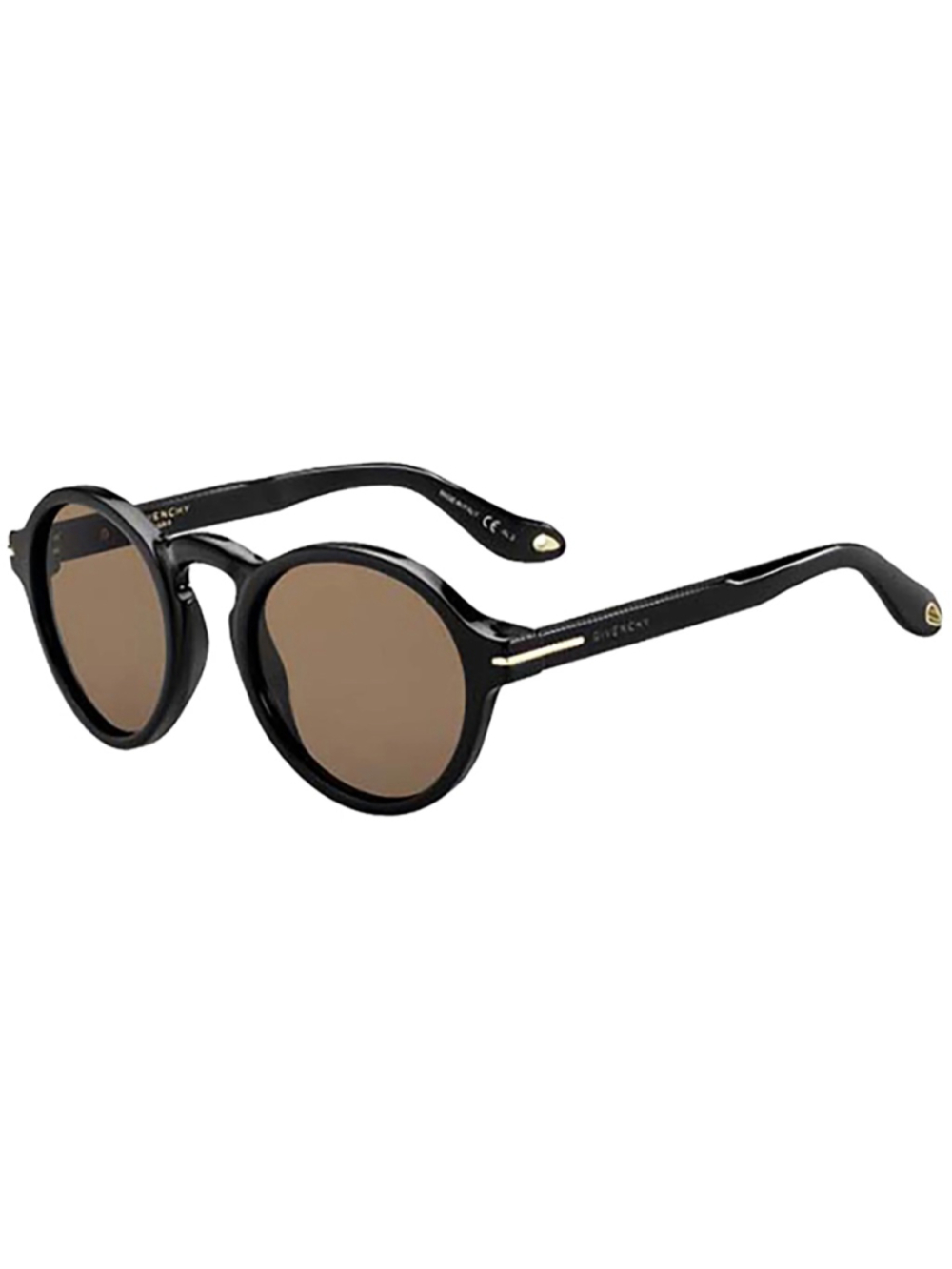 Women's Givenchy Luxury Round Sunglasses One Size Black Brown tortoiseshell